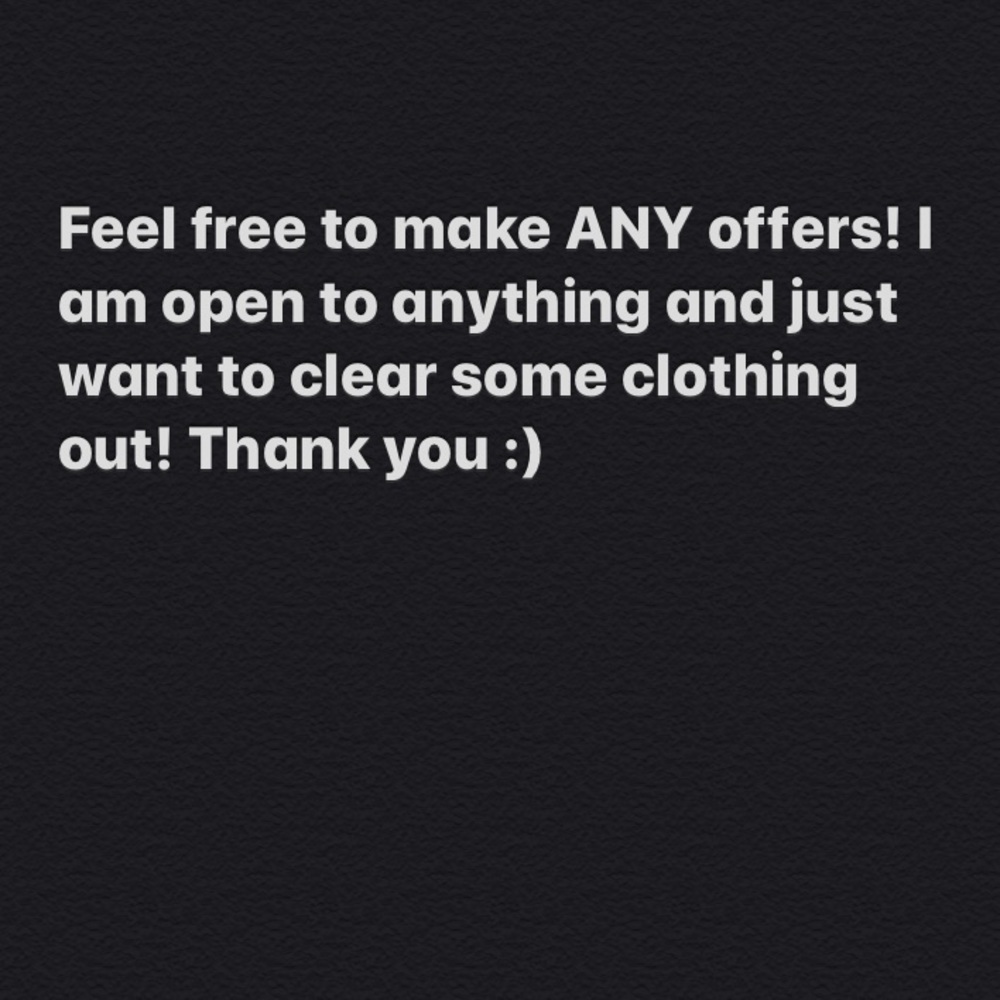 Feel free to make any offers !